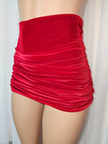 Starlet High Waist Bottom in Red Velvet