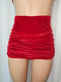 Starlet High Waist Bottom in Red Velvet