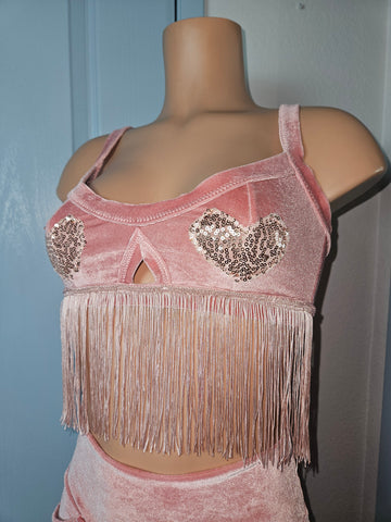 LOVE-STRUCK MAUVE PINK TOP