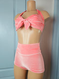 Starlet Ruched Top Coral Velvet