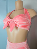 Starlet Ruched Top Coral Velvet