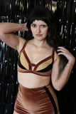 Ziggy Retro Velvet Bikini Top