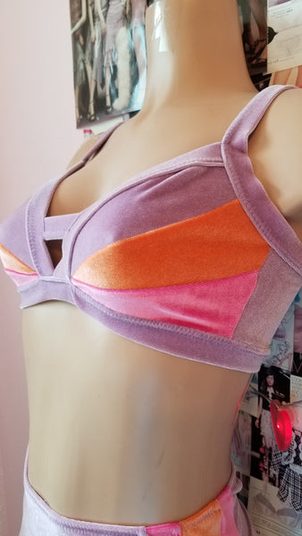 Tart Retro Velvet Bikini Top