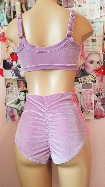 Tart Retro Velvet Bikini Top