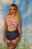Samantha Cherry Halter Top