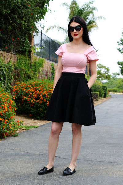 FINAL SALE Alexandra Top in Pink