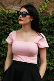 FINAL SALE Alexandra Top in Pink
