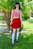 LOVER SKIRT-RED