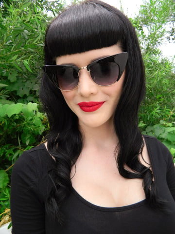 You're so Vain Sunnies in Black